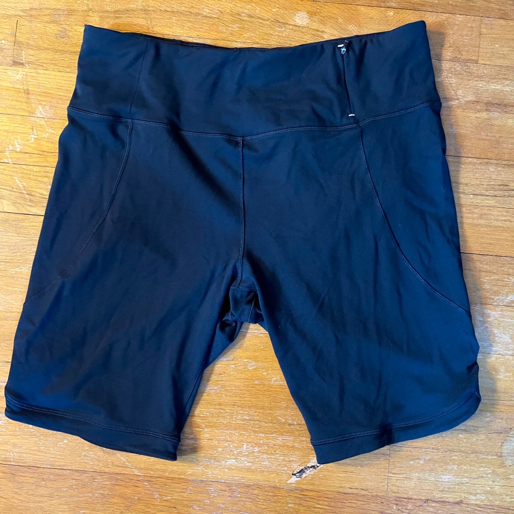 Black biker shorts